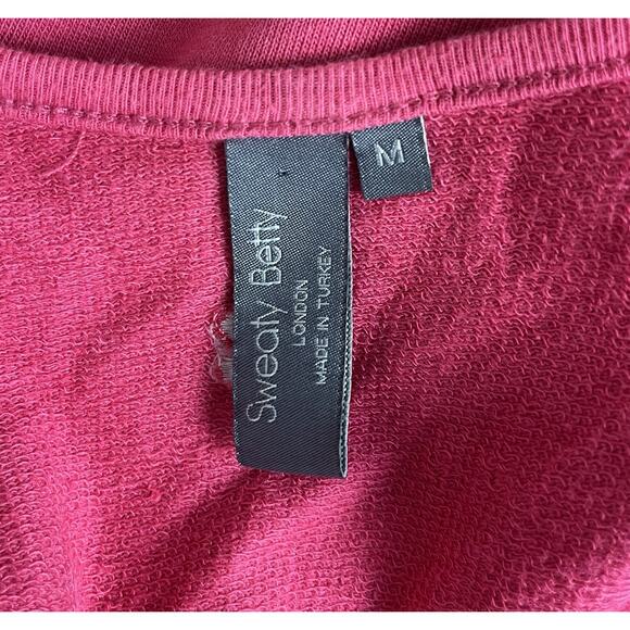 Sweaty Betty After Class Sport French Terry Pullover Sweater Tayberry Sz Medium - Picture 6 of 7